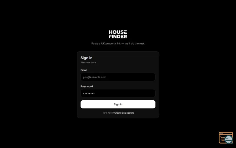 Screenshot of House Finder