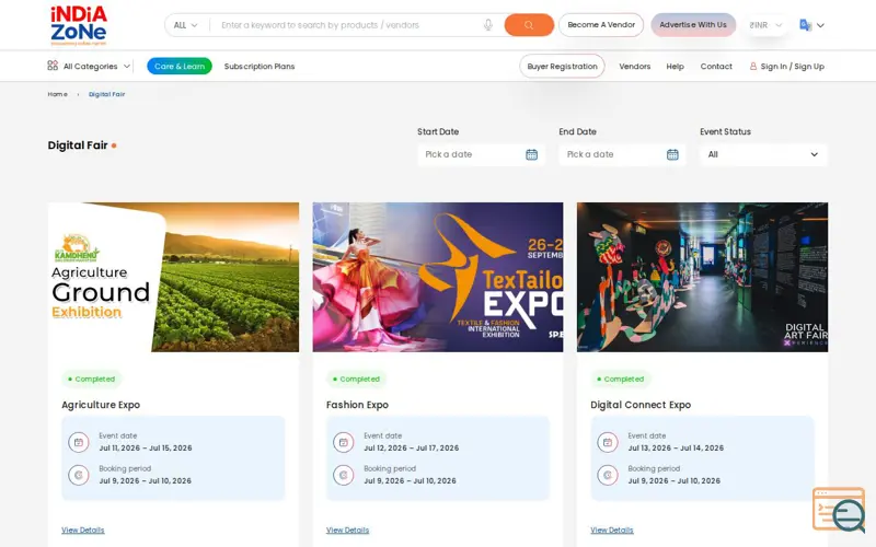 Screenshot of IndiaZone