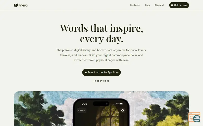 Screenshot of Linera: Smart Book Quotes Saver
