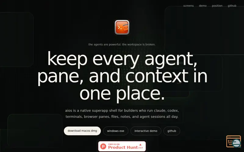 Screenshot of AIOS Superapp