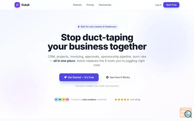 Screenshot of Kutuli — The Creator OS