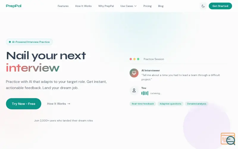 Screenshot of Prep Pal