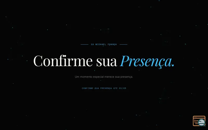 Screenshot of Confirmation presence