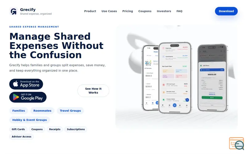 Screenshot of Grecify