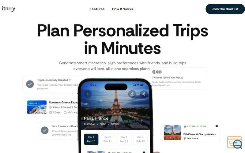 Screenshot of Itnrry 