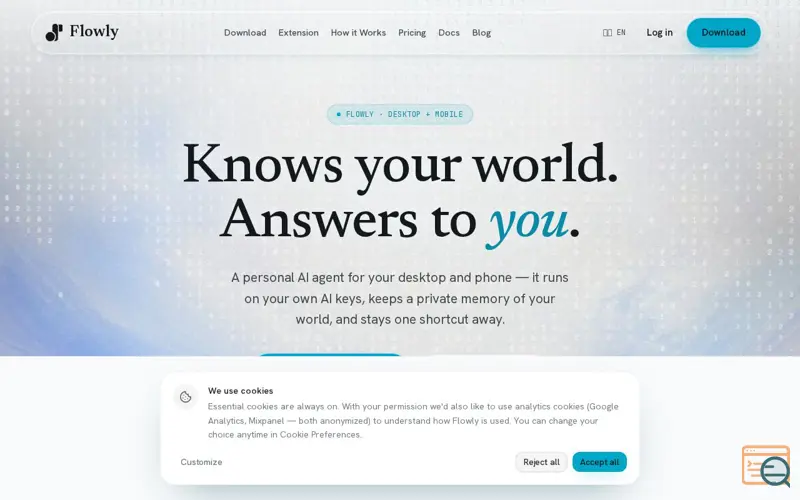 Screenshot of Flowly