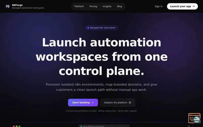 Screenshot of N8Forge
