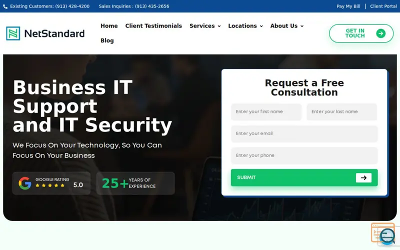 Screenshot of Net Standard