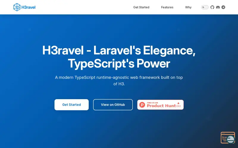 Screenshot of H3ravel Framework