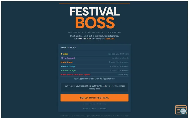 Screenshot of Festival Boss