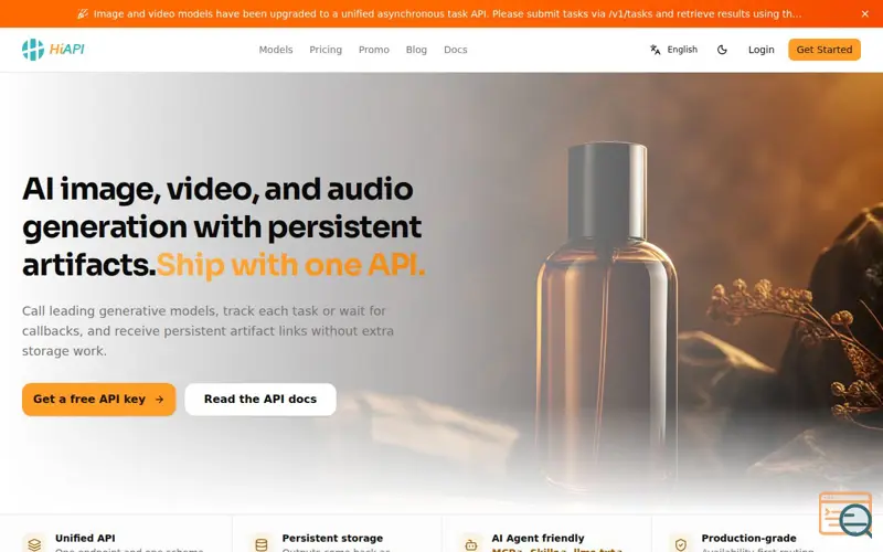 Screenshot of hiapi