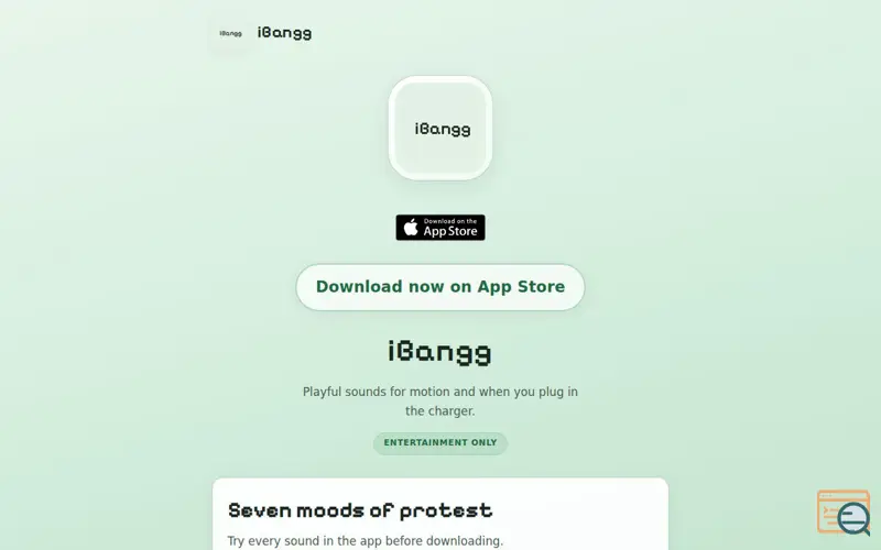 Screenshot of iBangg