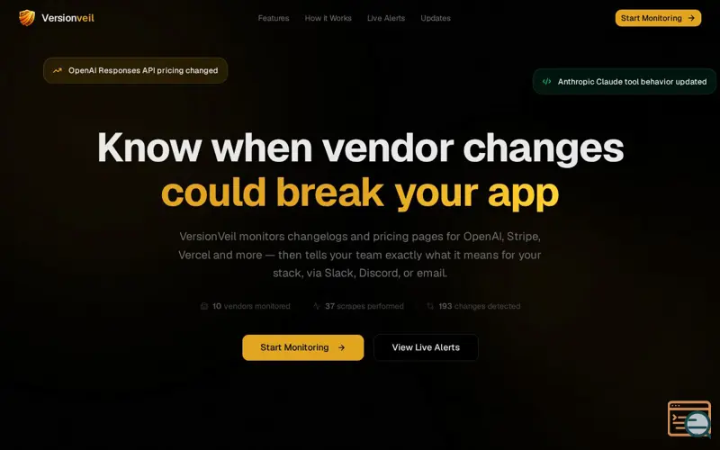 Screenshot of Versionveil