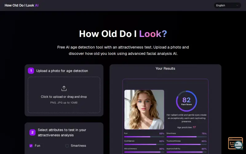 Screenshot of How Old Do I Look