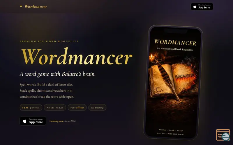 Screenshot of Wordmancer