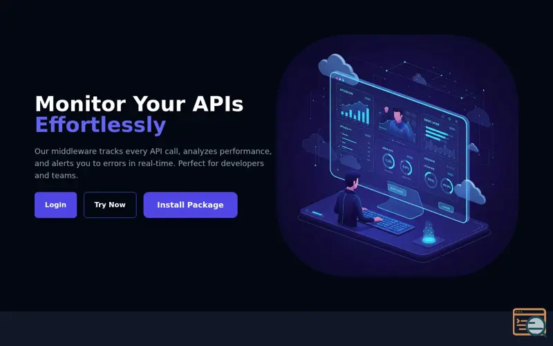 Screenshot of api monitoring tool