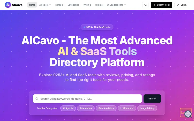 Screenshot of AICavo 2.0
