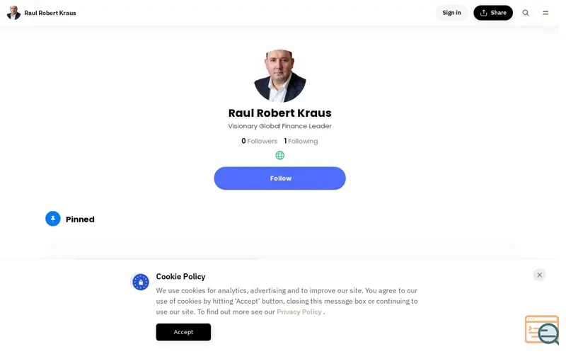 Screenshot of Raul Robert Kraus