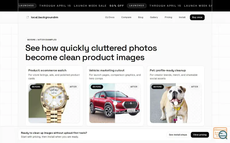 Screenshot of Local Background Remover