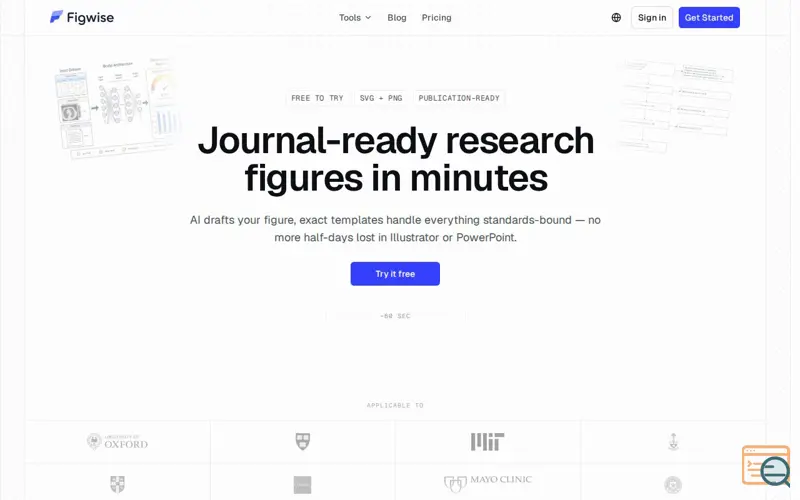 Screenshot of Figwise — Scientific Figure Maker: Abstracts & PRISMA