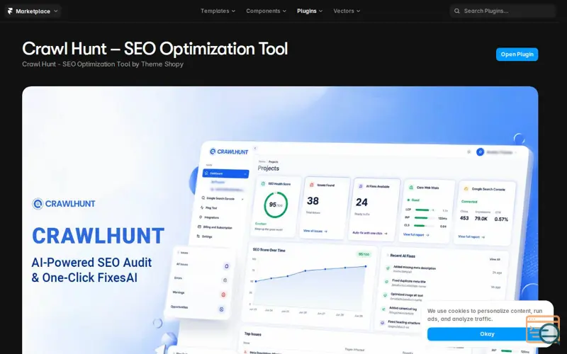 Screenshot of CrawlHunt - Framer SEO Plugin