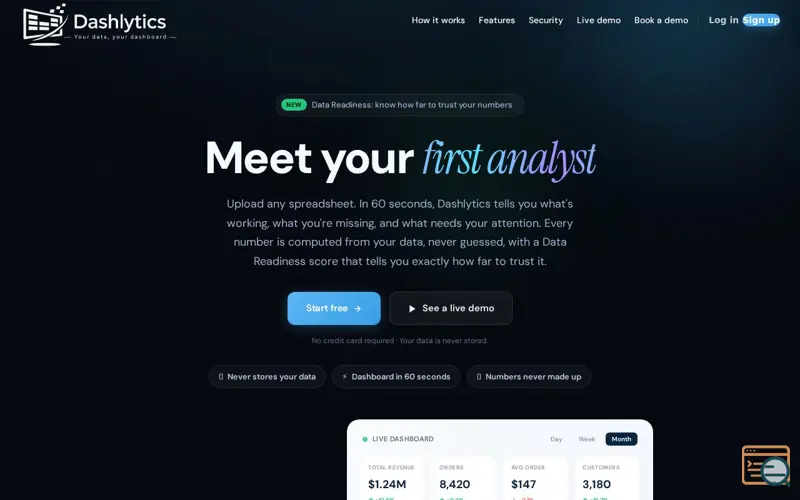 Screenshot of Dashlytics