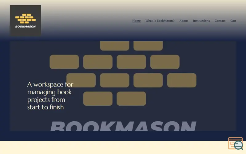 Screenshot of BookMason Project Management App
