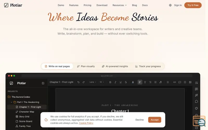 Screenshot of Plotiar