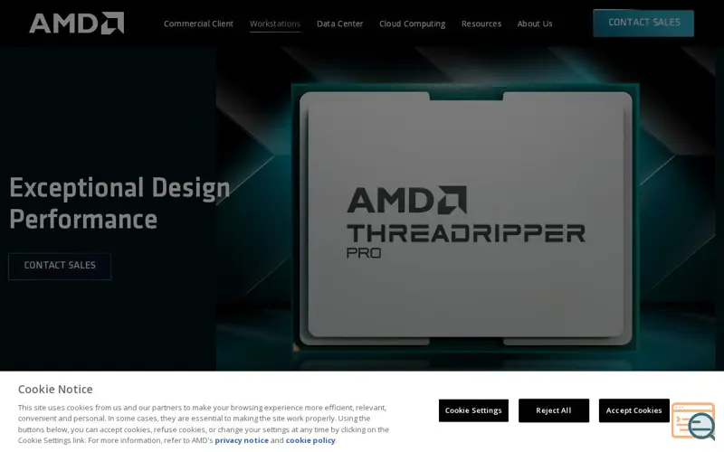 Screenshot of AMD Data Center India