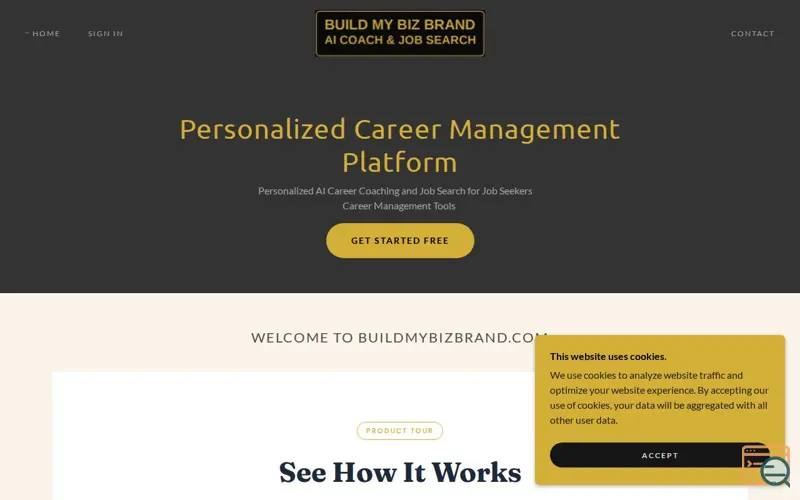 Screenshot of BuildMyBizBrand