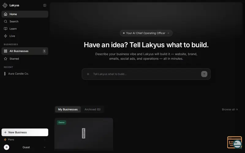 Screenshot of Lakyus