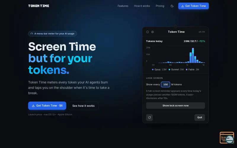 Screenshot of Token Time