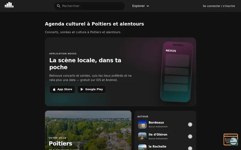 Screenshot of Nexus - Events