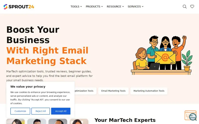 Screenshot of Sprout24