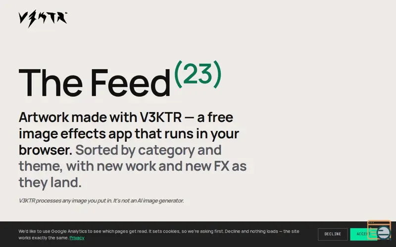 Screenshot of V3KTR