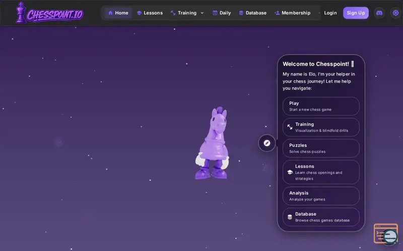 Screenshot of Chesspoint.io