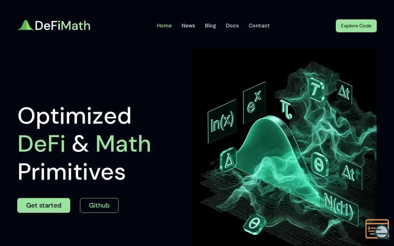 Screenshot of DeFiMath