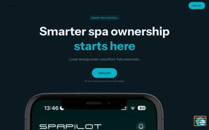Screenshot of Spapilot, a launch using one.com