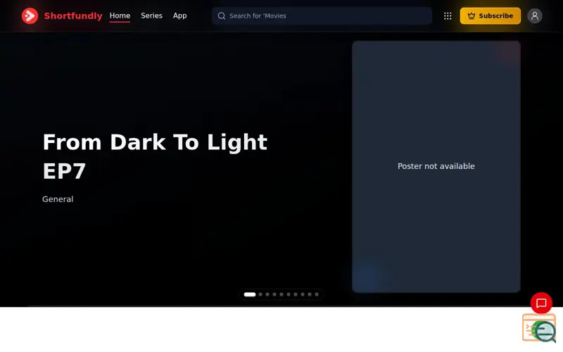 Screenshot of Shortfundly Shorts