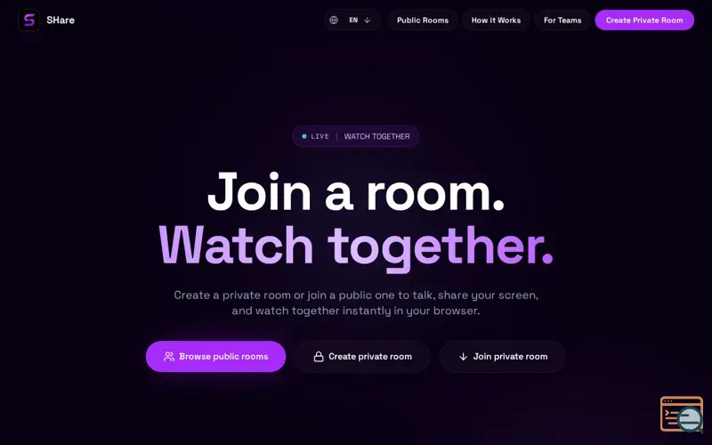 Screenshot of SHare