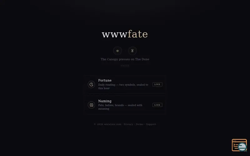 Screenshot of wwwfate.com