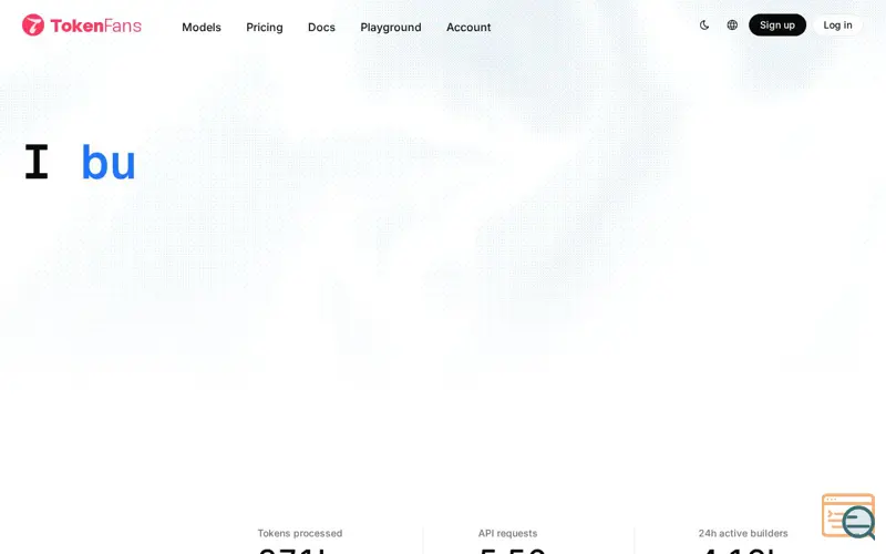 Screenshot of TokenFans
