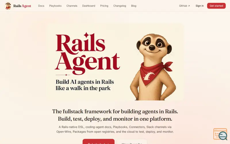 Screenshot of Rails Agent