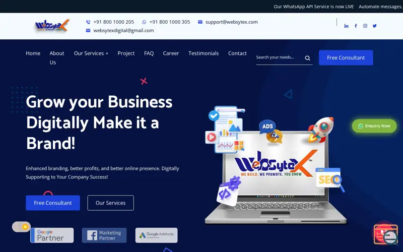 Screenshot of Websytex Digital Private Limited