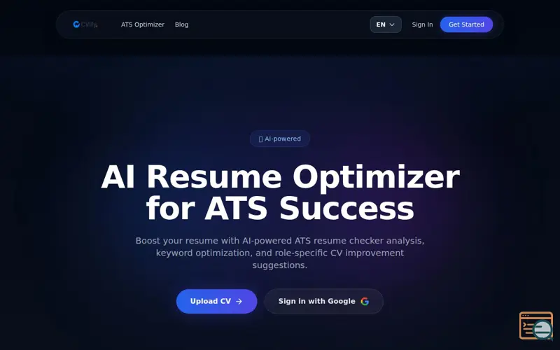 Screenshot of CVify