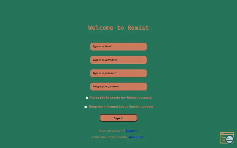 Screenshot of Remist