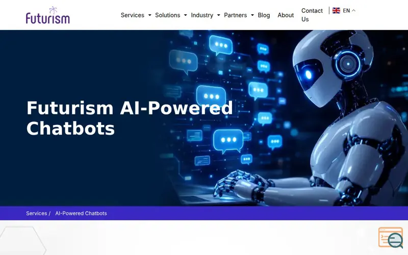 Screenshot of AI-Powered Chatbots