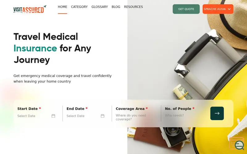 Screenshot of VISIT ASSURED