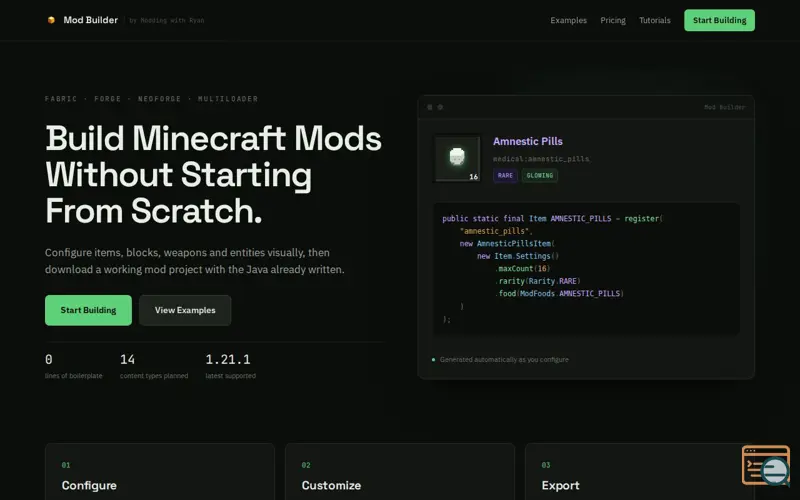 Screenshot of Mod Builder