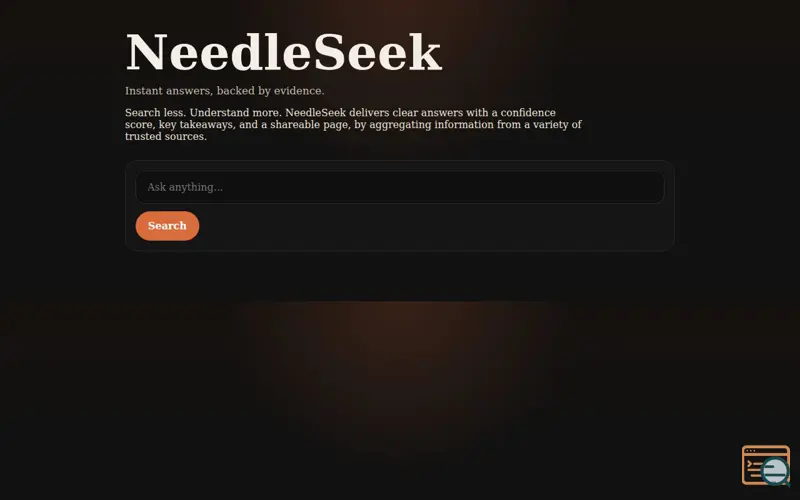 Screenshot of NeedleSeek